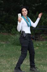 JAIMIE ALEXANDER on the Set of 