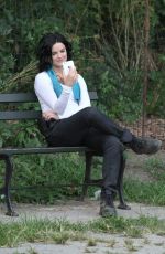 JAIMIE ALEXANDER on the Set of 