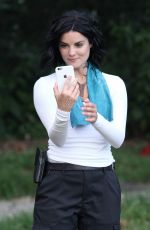 JAIMIE ALEXANDER on the Set of 