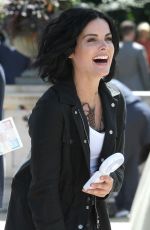 JAIMIE ALEXANDER on the Set of 