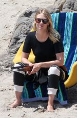 JANUARY JONES on the Beach in Malibu 08/03/2016