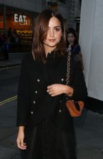 JENNA LOUISE COLEMAN Arrives at My Burberry Black Launch Event in London 08/22/2016