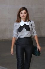 JENNA LOUISE COLEMAN Leaves BBC Studios in London 08/31/2016