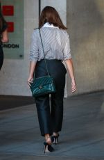 JENNA LOUISE COLEMAN Leaves BBC Studios in London 08/31/2016