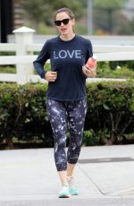 JENNIFER GARNER Arrives at a Gym in Brentwood 08/06/2016