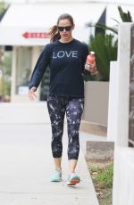 JENNIFER GARNER Arrives at a Gym in Brentwood 08/06/2016