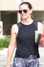 JENNIFER GARNER in Spandex Out in Brentwood 08/02/2016