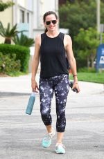 JENNIFER GARNER in Spandex Out in Brentwood 08/02/2016