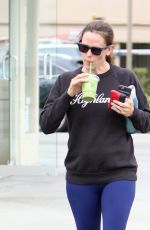 JENNIFER GARNER Leaves a Gym in Brentwood 08/09/2016