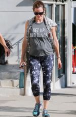 JENNIFER GARNER Leaves a Gym in Brentwood 08/13/2016