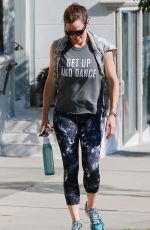 JENNIFER GARNER Leaves a Gym in Brentwood 08/13/2016