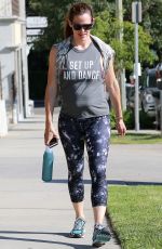 JENNIFER GARNER Leaves a Gym in Brentwood 08/13/2016