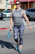 JENNIFER GARNER Leaves a Gym in Brentwood 08/13/2016