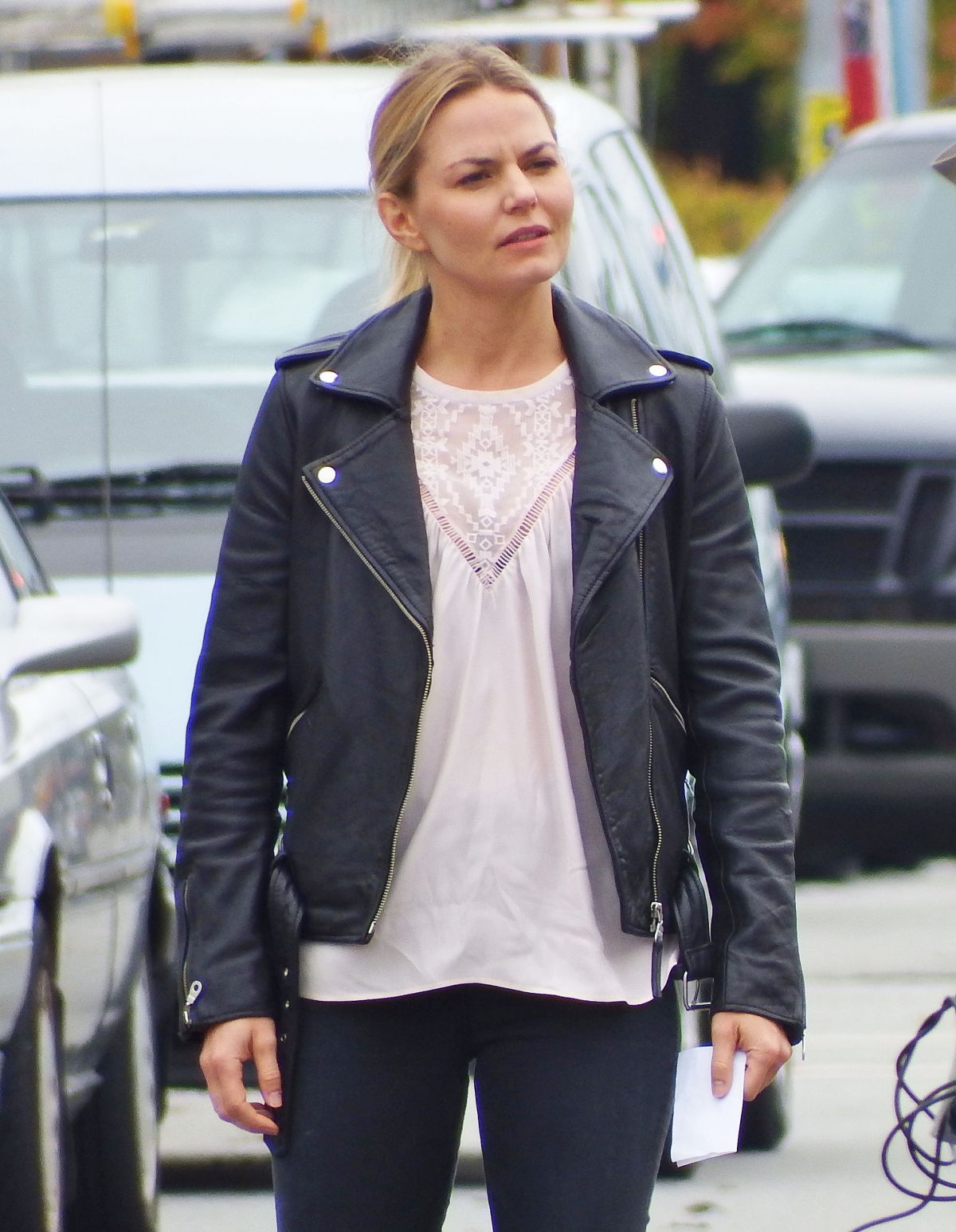 JENNIFER MORRISON on the Set of 'Once Upon a Time' in Vancouver 0...