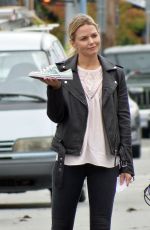 JENNIFER MORRISON on the Set of 