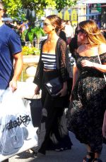 JESSICA ALBA Shopping at The Grove Mall in West Hollywood 08/06/2016