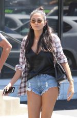 JESSICA GOMES in Denim Shorts Out in Los Angeles 0/817/2016