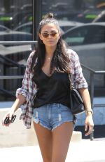 JESSICA GOMES in Denim Shorts Out in Los Angeles 0/817/2016