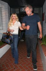 JESSICA SIMPSON Leaves a Mexican Restaurant in West Hollywood 08/16/2016