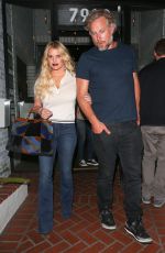 JESSICA SIMPSON Leaves a Mexican Restaurant in West Hollywood 08/16/2016