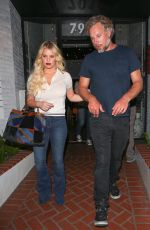 JESSICA SIMPSON Leaves a Mexican Restaurant in West Hollywood 08/16/2016