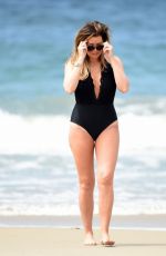 JESSICA WRIGHT in Swimsuit at a Beach in Malibu 08/14/2016