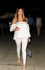 JESSICA WRIGHT Out for Dinner in Los Angeles 08/14/2016