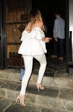 JESSICA WRIGHT Out for Dinner in Los Angeles 08/14/2016