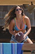 JOJO FLETCHER in Bikini with Jordan Rodgers at a Beach in Malibu 08/07/2016