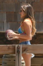JOJO FLETCHER in Bikini with Jordan Rodgers at a Beach in Malibu 08/07/2016