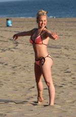 JORGIE PORTER in Bikini on the Beach in Malibu 08/28/2016