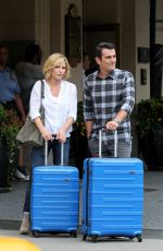 JULIE BOWEN on the Set of Modern Family in Los Angeles 08/25/2016