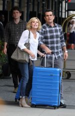 JULIE BOWEN on the Set of Modern Family in Los Angeles 08/25/2016