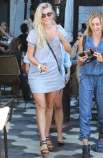 JULIENNE HOUGH Leaves Zinque Cafe in Beverly Hills 08/10/2016