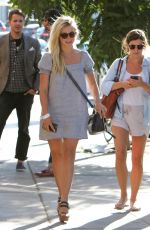 JULIENNE HOUGH Leaves Zinque Cafe in Beverly Hills 08/10/2016