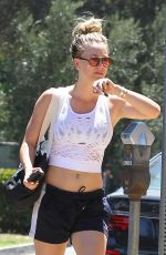 KALEY CUOCO Leaves Yoga Class in Sherman Oaks 08/15/2016
