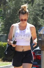 KALEY CUOCO Leaves Yoga Class in Sherman Oaks 08/15/2016