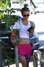 KALEY CUOCO Out and About in Sherman Oaks 08/15/2016