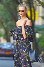 KARLIE KLOSS Out and About in New York 08/25/2016