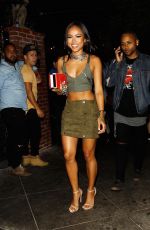 KARREUCHE TRAN Leaves The Abbey in West Hollywood 08/18/2016