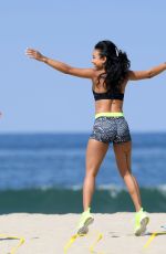 KARREUCHE TRAN Working Out at a Beach in Venice 08/02/2016