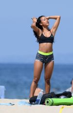 KARREUCHE TRAN Working Out at a Beach in Venice 08/02/2016