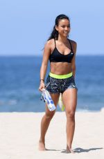 KARREUCHE TRAN Working Out at a Beach in Venice 08/02/2016
