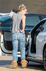 KATE HUDSON in Ripped Jeans Leaves Nobu in Malibu 08/21/2016