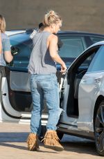 KATE HUDSON in Ripped Jeans Leaves Nobu in Malibu 08/21/2016