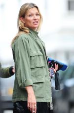 KATE MOSS Out and About in London 07/27/2016