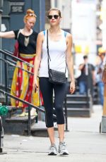 KATE UPTON in Leggings Out in New York 08/01/2016