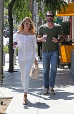 KATE UPTON Leaves Coffee Been & Tea Leaf in Beverly Hills 08/11/2016