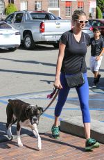 KATE UPTON Walks Her Dog Out in Beverly Hills 08/12/2016