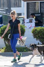 KATE UPTON Walks Her Dog Out in Beverly Hills 08/12/2016